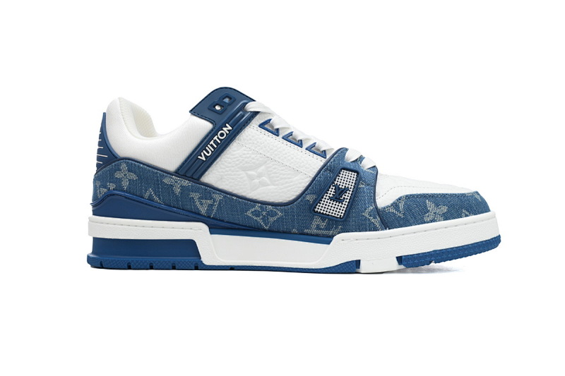 yupoo_288860_5a47b727.jpg 【EA0ET】蓝色牛仔 LV板鞋 Louis Vuitton Trainer Blue 牛仔布拼接低帮 时尚板鞋