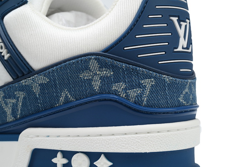 yupoo_288860_5a7cee1f.jpg 【EA0ET】蓝色牛仔 LV板鞋 Louis Vuitton Trainer Blue 牛仔布拼接低帮 时尚板鞋
