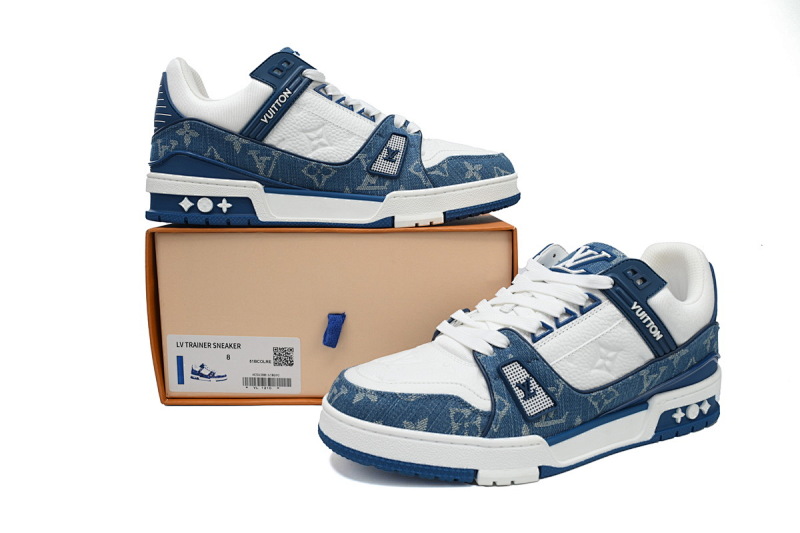 yupoo_288860_67d6f932.jpg 【EA0ET】蓝色牛仔 LV板鞋 Louis Vuitton Trainer Blue 牛仔布拼接低帮 时尚板鞋