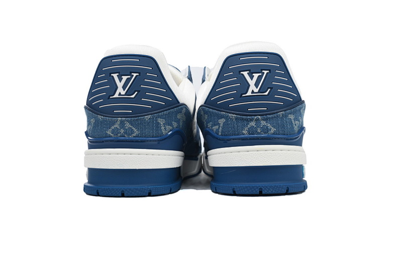 yupoo_288860_e469bb0f.jpg 【EA0ET】蓝色牛仔 LV板鞋 Louis Vuitton Trainer Blue 牛仔布拼接低帮 时尚板鞋