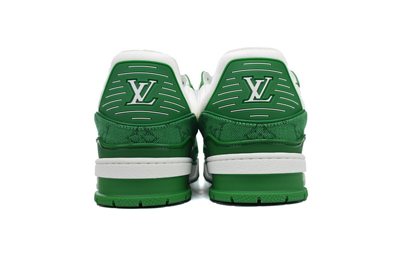 yupoo_288885_07ca173c.jpg 【EA0ET】绿色牛仔 LV板鞋 Louis Vuitton Trainer Green 牛仔布拼接低帮 时尚板鞋