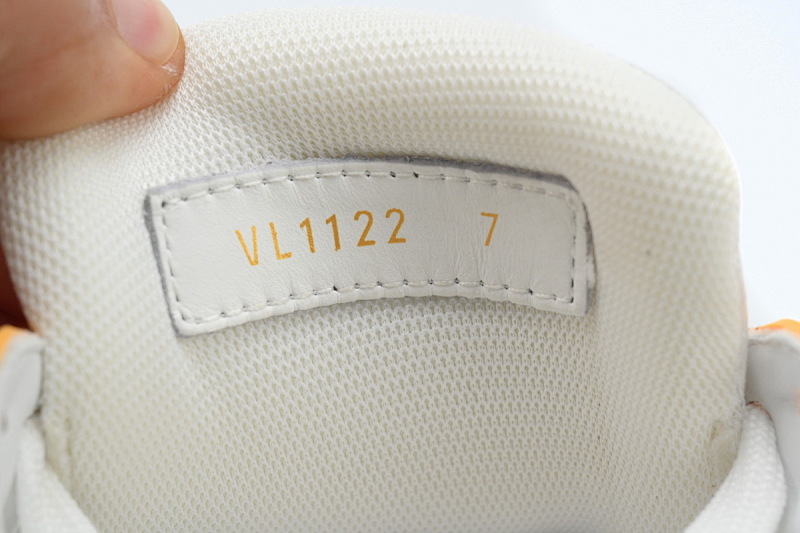 【EA0ET】黄色牛仔 LV板鞋 Louis Vuitton Trainer Yellow  牛仔布拼接低帮 时尚板鞋