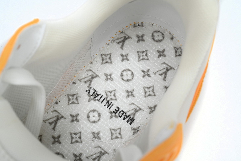 【EA0ET】黄色牛仔 LV板鞋 Louis Vuitton Trainer Yellow  牛仔布拼接低帮 时尚板鞋