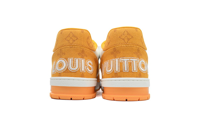 yupoo_289025_af2157ea.jpg 【EA0ET】牛仔黄色魔术贴 LV板鞋 Louis Vuitton Trainer Yellow 网眼经典印花 时尚板鞋