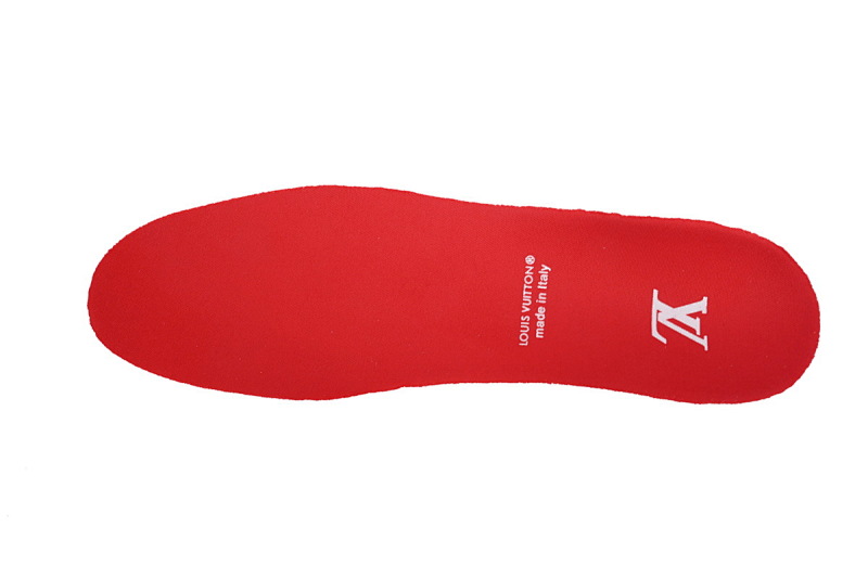 【EA0ET】牛仔玫红魔术贴 LV板鞋 Louis Vuitton Trainer Rose Red 网眼经典印花 时尚板鞋