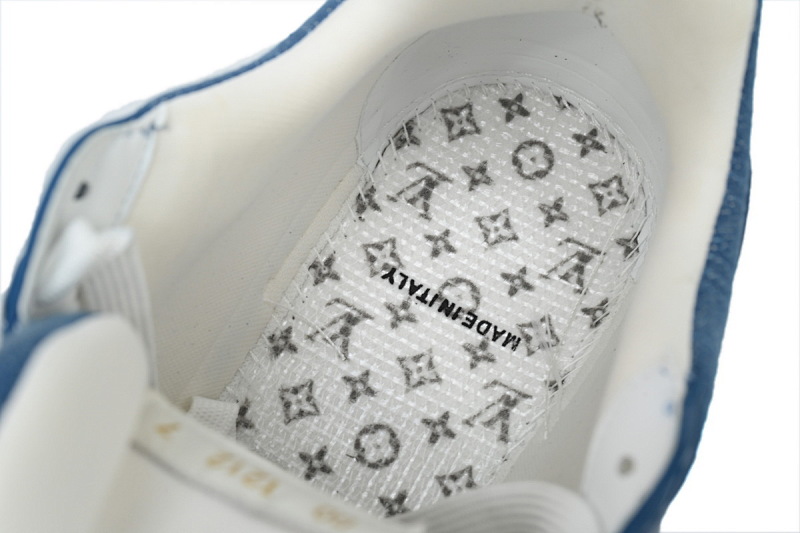 【EA0ET】新蓝牛仔 LV板鞋 Louis Vuitton Trainer Blue 牛仔布 时尚板鞋