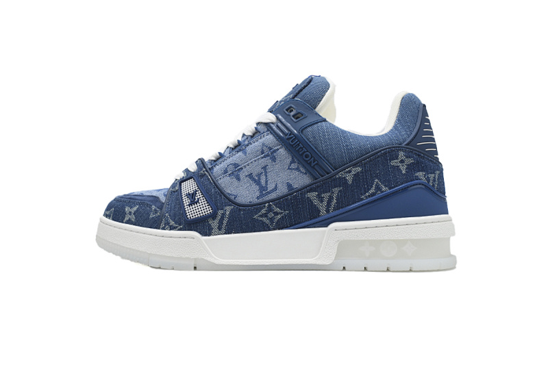 yupoo_289113_e7ec2450.jpg 【EA0ET】新蓝牛仔 LV板鞋 Louis Vuitton Trainer Blue 牛仔布 时尚板鞋