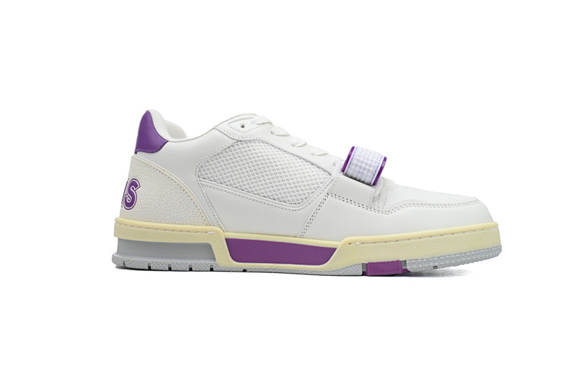 yupoo_289201_b193131d.jpg 【EA0ET】紫色魔术贴 LV板鞋 Louis Vuitton Trainer Purple 圆头印花 时尚板鞋