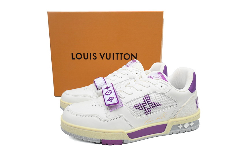 yupoo_289201_f91506cf.jpg 【EA0ET】紫色魔术贴 LV板鞋 Louis Vuitton Trainer Purple 圆头印花 时尚板鞋