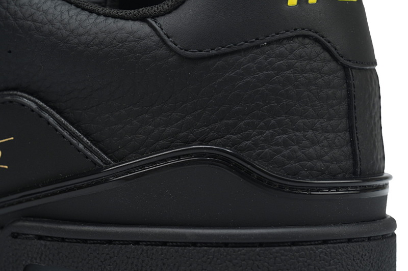 yupoo_289270_980b1732.jpg 【EA0ET】黑荔枝 LV板鞋 Louis Vuitton Trainer Black 皮革网眼徽标金色签名 时尚板鞋