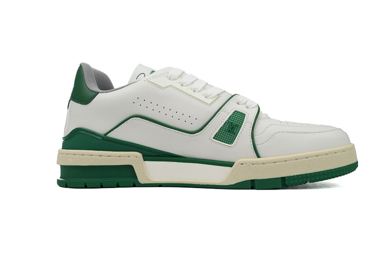 yupoo_289336_ccafefcc.jpg 【EA0ET】54白绿 LV板鞋 Louis Vuitton Trainer White Green 时尚板鞋