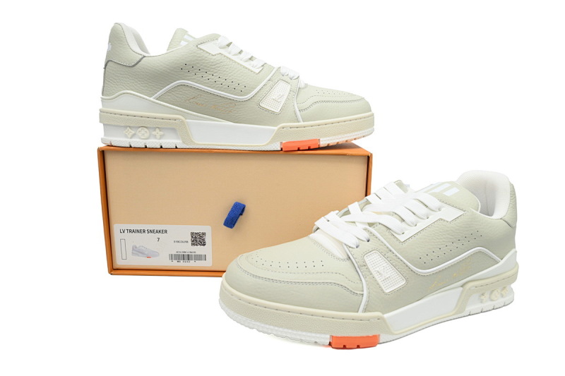 yupoo_289358_390c5d62.jpg 【EA0ET】54灰橙 LV板鞋 Louis Vuitton Trainer Grey Orange 金色签名 时尚板鞋