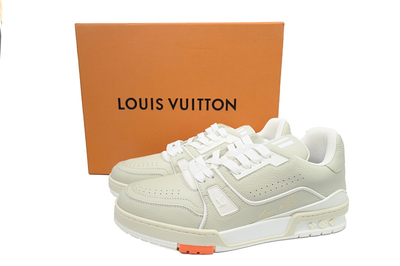 yupoo_289358_ba754e30.jpg 【EA0ET】54灰橙 LV板鞋 Louis Vuitton Trainer Grey Orange 金色签名 时尚板鞋