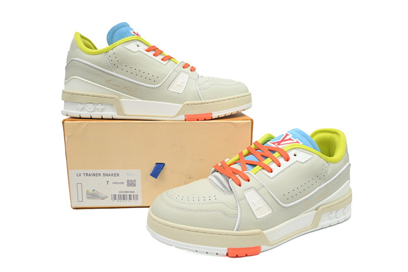 【EA0ET】巴黎限定 LV板鞋 Louis Vuitton Trainer Upcycled 巴黎限定 时尚板鞋