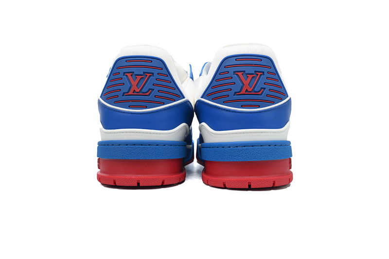 yupoo_289424_829557e9.jpg 【EA0ET】粒面叮当猫 LV板鞋 Louis Vuitton Trainer White Orange 拼色休闲 时尚板鞋