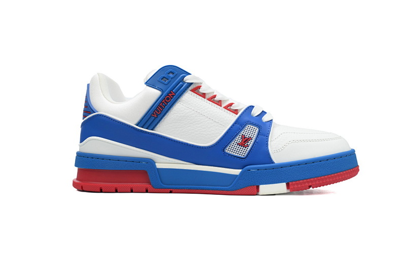 yupoo_289424_9150c455.jpg 【EA0ET】粒面叮当猫 LV板鞋 Louis Vuitton Trainer White Orange 拼色休闲 时尚板鞋