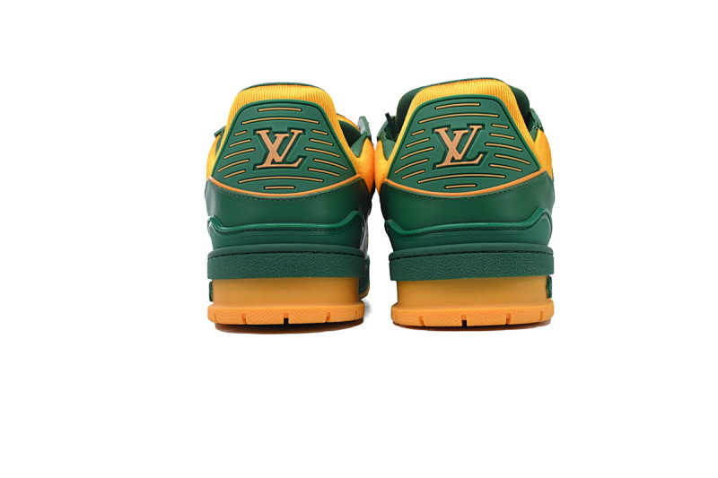 yupoo_289490_4fc608eb.jpg 【EA0ET】压花黄绿 LV板鞋 Louis Vuitton Trainer Yellow Green 牛皮花纹 时尚板鞋