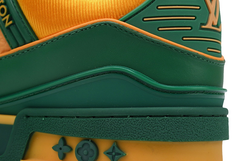 yupoo_289490_c55920ef.jpg 【EA0ET】压花黄绿 LV板鞋 Louis Vuitton Trainer Yellow Green 牛皮花纹 时尚板鞋