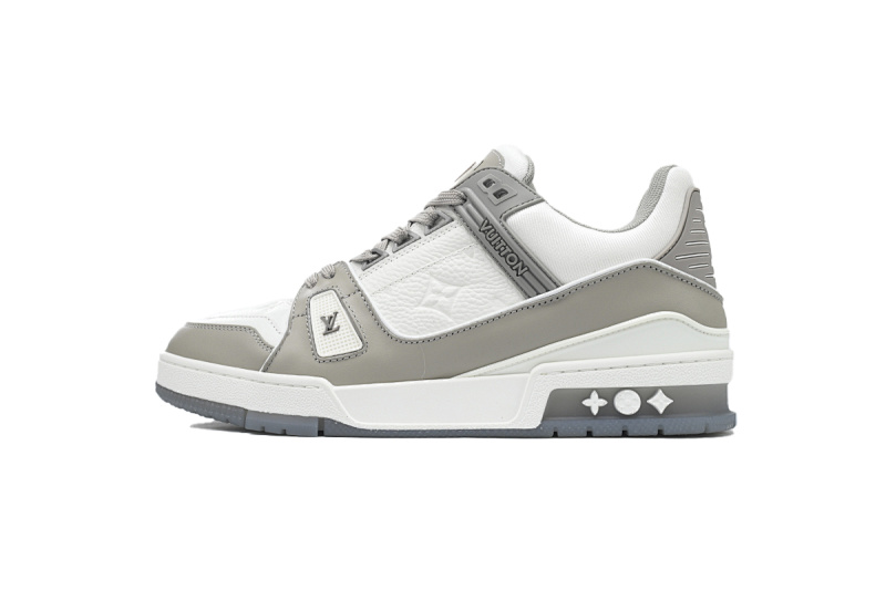 yupoo_289512_ddeed555.jpg 【EA0ET】压花灰白 LV板鞋 Louis Vuitton Trainer Grey White 牛皮花纹 时尚板鞋
