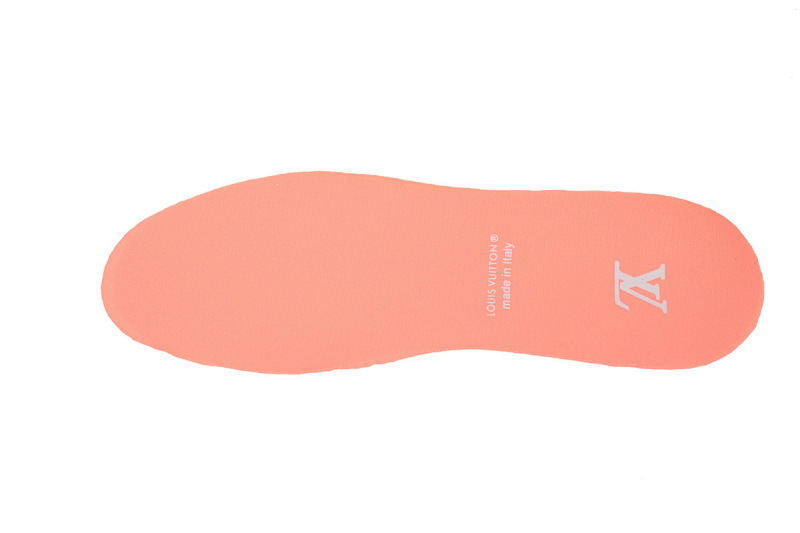 【EA0ET】压花蜜桃粉 LV板鞋 Louis Vuitton Trainer Peach 牛皮花纹 时尚板鞋