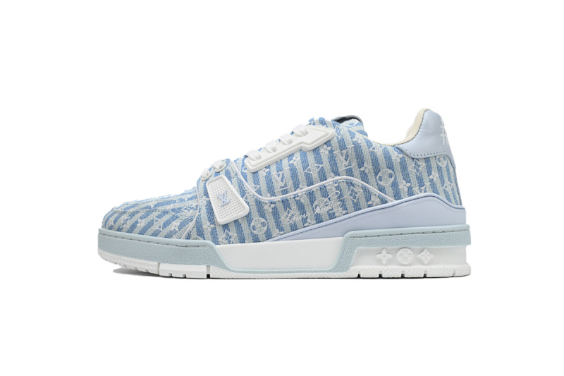 yupoo_289609_1cc46849.jpg 【EA0ET】织物蓝色 LV板鞋 Louis Vuitton Trainer Blue 时尚板鞋