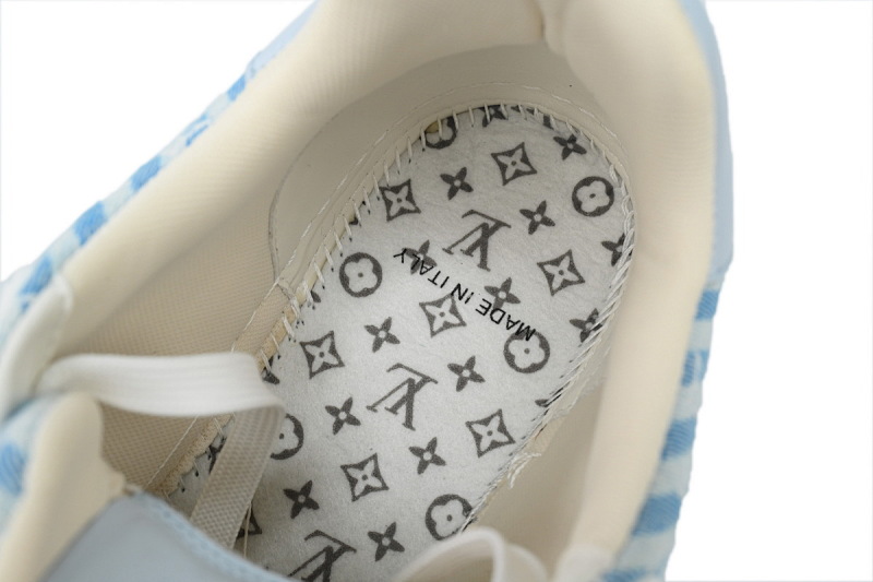 【EA0ET】织物蓝色 LV板鞋 Louis Vuitton Trainer Blue 时尚板鞋