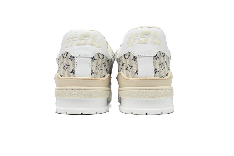 【EA0ET】织物褐色 LV板鞋 Louis Vuitton Trainer Brown 时尚板鞋