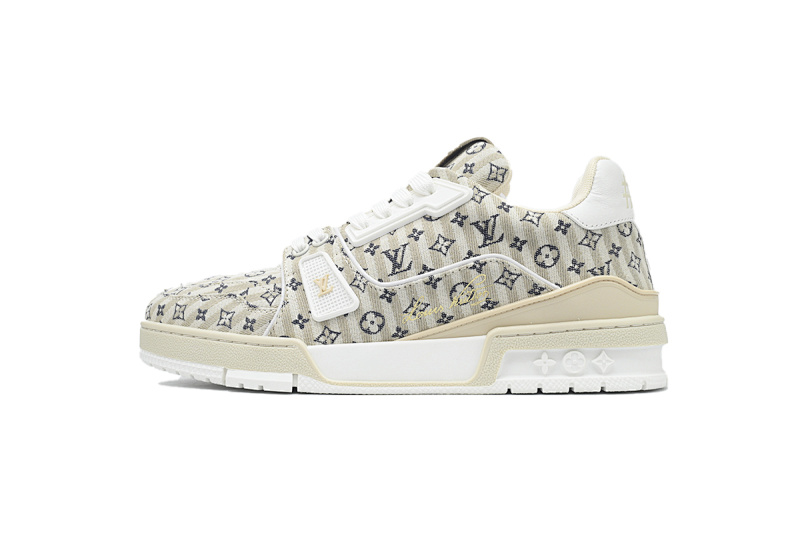 yupoo_289631_de8e0d36.jpg 【EA0ET】织物褐色 LV板鞋 Louis Vuitton Trainer Brown 时尚板鞋