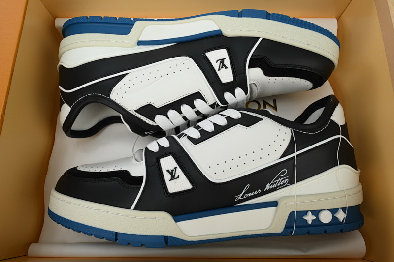 yupoo_289653_f5474fbf.jpg 【EA0ET】走秀黑白熊猫 LV板鞋 Louis Vuitton Trainer Black White 时尚板鞋