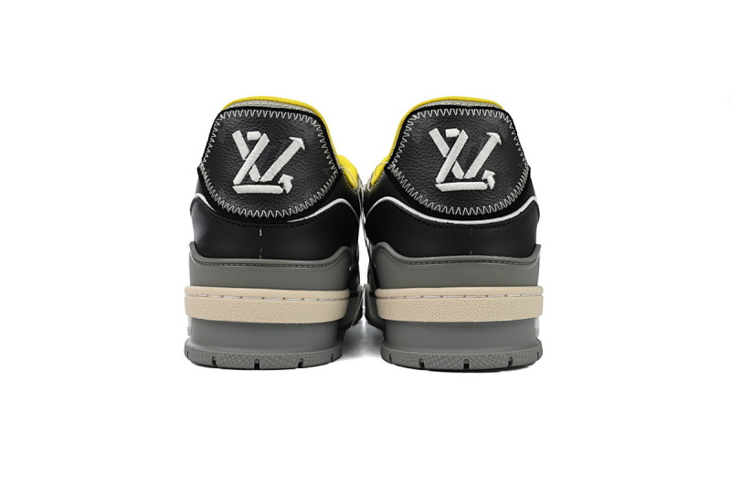 【EA0ET】走秀内黄 LV板鞋 Louis Vuitton Trainer Yellow 时尚板鞋