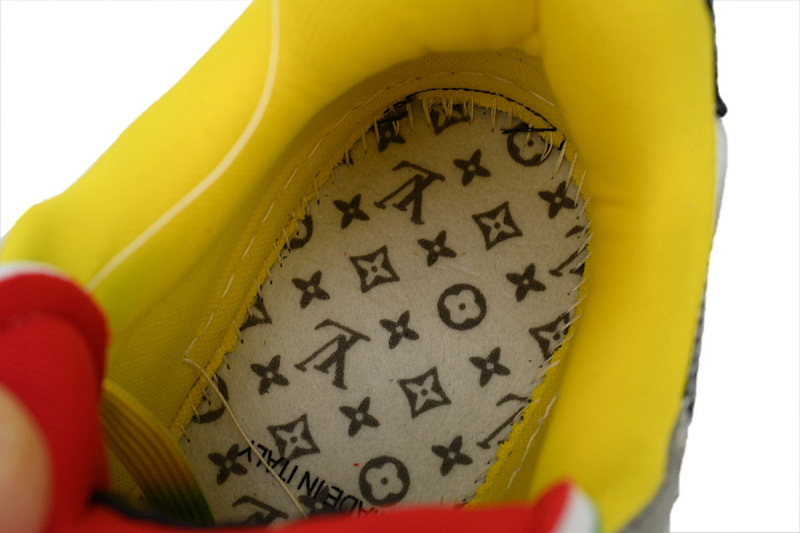 【EA0ET】走秀内黄 LV板鞋 Louis Vuitton Trainer Yellow 时尚板鞋