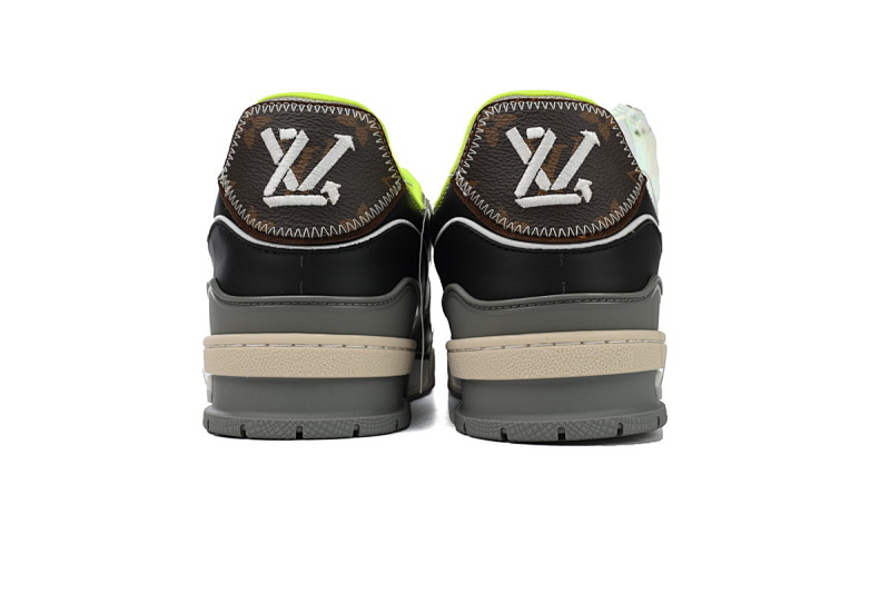 【EA0ET】走秀芥末绿 LV板鞋 Louis Vuitton Trainer Green 时尚板鞋
