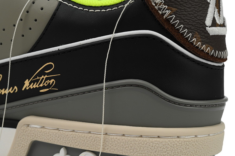 【EA0ET】走秀芥末绿 LV板鞋 Louis Vuitton Trainer Green 时尚板鞋