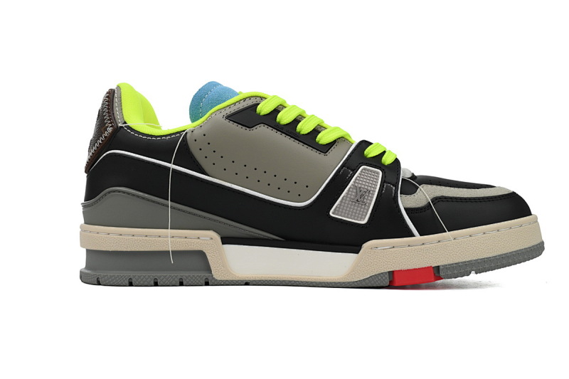 【EA0ET】走秀芥末绿 LV板鞋 Louis Vuitton Trainer Green 时尚板鞋
