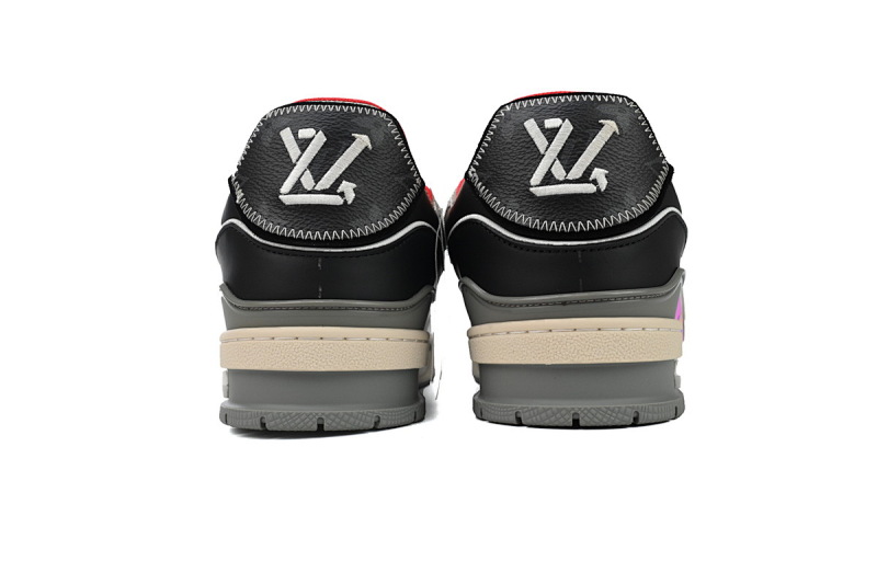 【EA0ET】走秀内红 LV板鞋 Louis Vuitton Trainer Red 高雅艺术 时尚板鞋