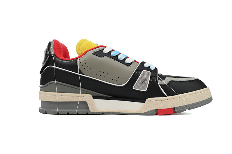 【EA0ET】走秀内红 LV板鞋 Louis Vuitton Trainer Red 高雅艺术 时尚板鞋