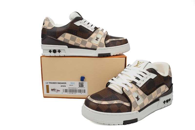 【EA0ET】54棋盘格 LV板鞋 Louis Vuitton Trainer 棋盘格 时尚板鞋