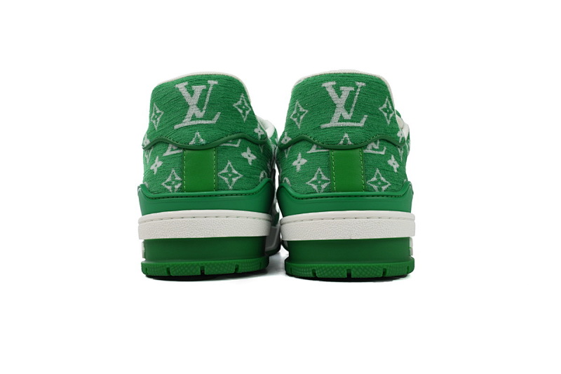 yupoo_289857_5b6628ca.jpg 【EA0ET】绒布绿色 LV板鞋 Louis Vuitton Trainer Green 低帮系带 时尚板鞋