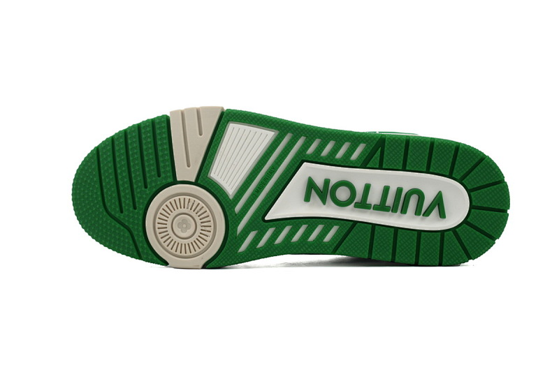 yupoo_289857_bfdbf837.jpg 【EA0ET】绒布绿色 LV板鞋 Louis Vuitton Trainer Green 低帮系带 时尚板鞋