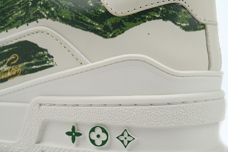 yupoo_289923_20a67c28.jpg 【EA0ET】涂鸦绿色 LV板鞋 Louis Vuitton Trainer Green 手绘涂鸦 时尚板鞋