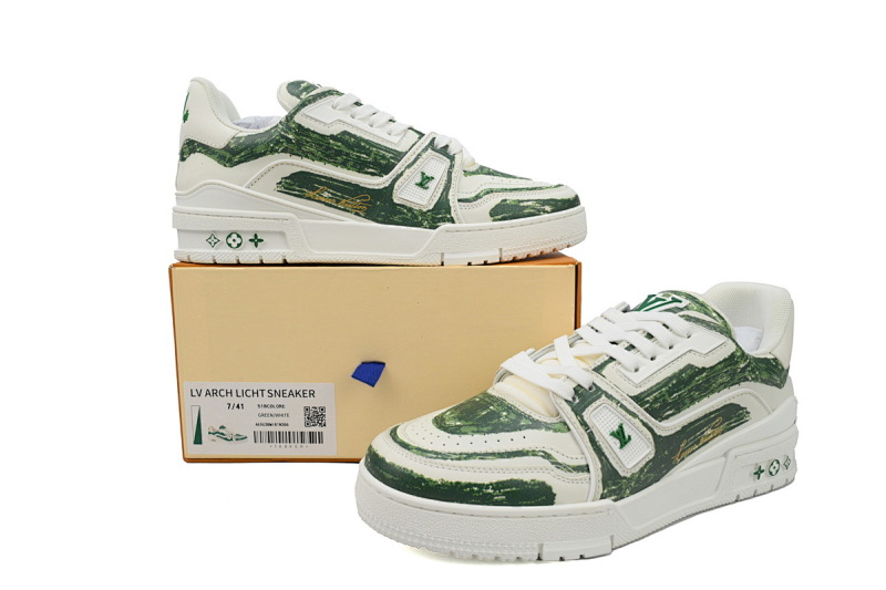 yupoo_289923_f97317a1.jpg 【EA0ET】涂鸦绿色 LV板鞋 Louis Vuitton Trainer Green 手绘涂鸦 时尚板鞋