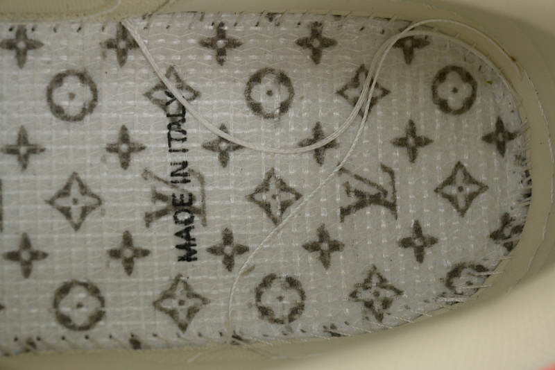 【EA0ET】圆头鞋橙色 LV板鞋 Louis Vuitton Trainer Orange 双重色彩撞色 低帮时尚板鞋