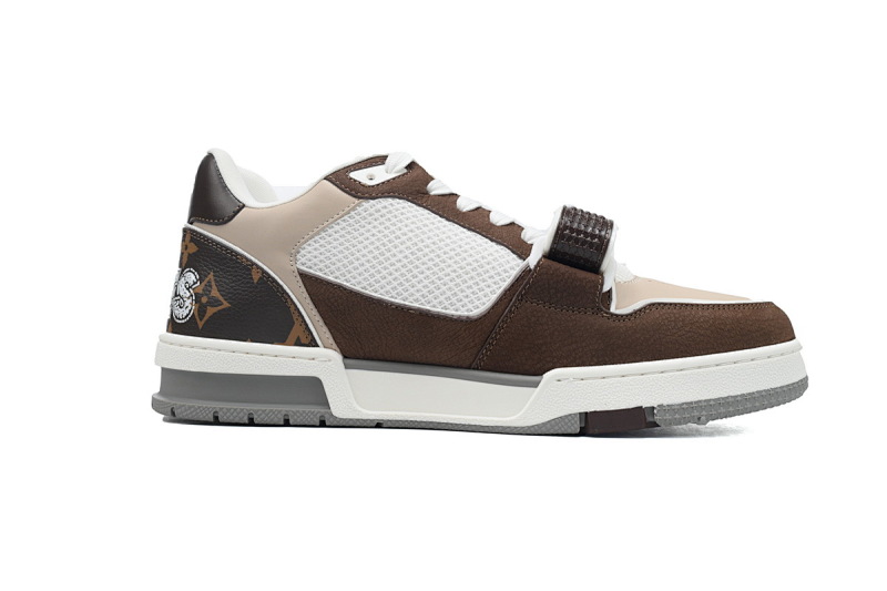 yupoo_289989_045f8195.jpg 【EA0ET】咖啡魔术贴 LV板鞋 Louis Vuitton Trainer Coffee 网眼经典印花 时尚板鞋