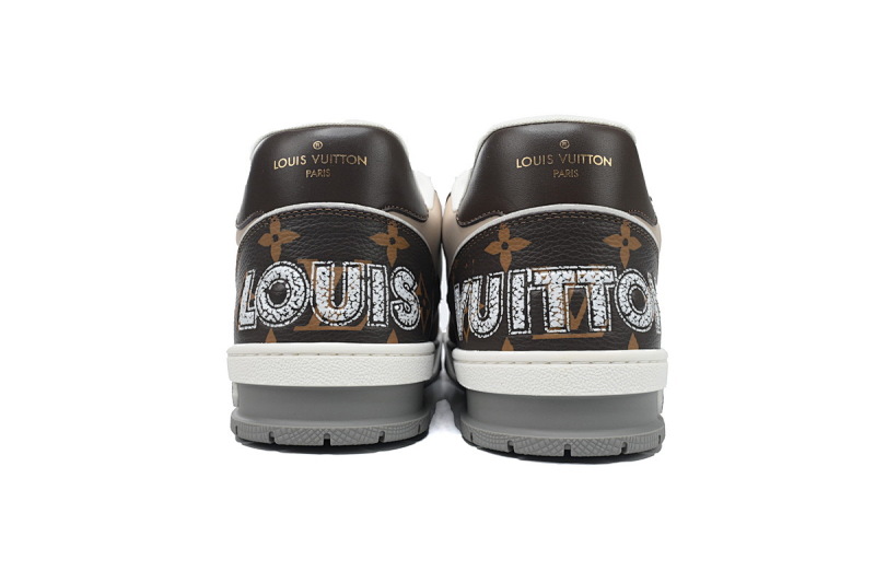 yupoo_289989_f3dedb00.jpg 【EA0ET】咖啡魔术贴 LV板鞋 Louis Vuitton Trainer Coffee 网眼经典印花 时尚板鞋