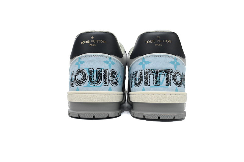 yupoo_290011_cdfb365a.jpg 【EA0ET】黑蓝魔术贴 LV板鞋 Louis Vuitton Trainer Black Blue 网眼经典印花 时尚板鞋