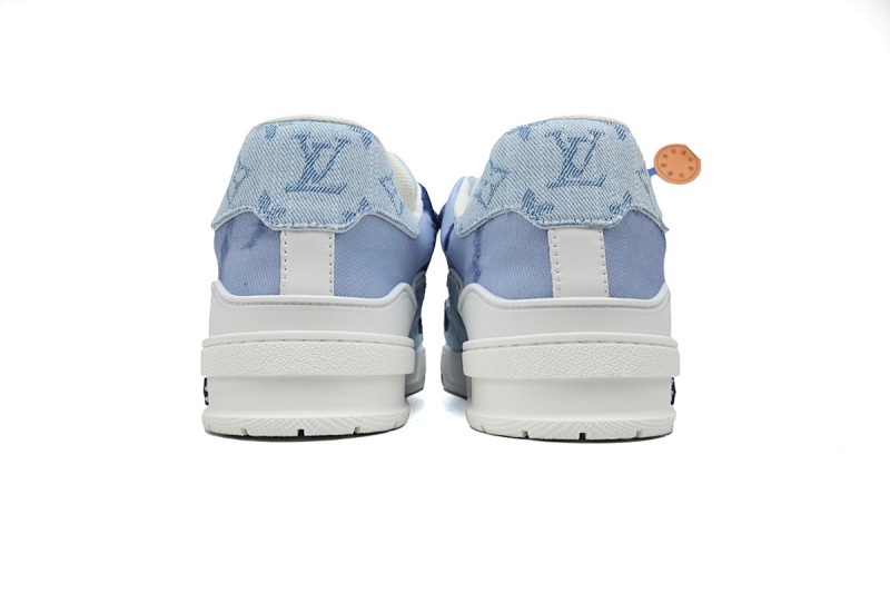 【EA0ET】渐变蓝色 路易威登 LV休闲板鞋 LOUIS VUITTON Trainer