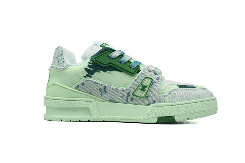 【EA0ET】XS渲染绿布 路易威登 LV休闲板鞋 LOUIS VUITTON Trainer