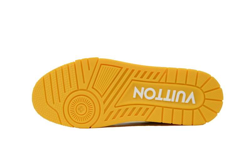 yupoo_290274_3e48dc61.jpg 【EA0ET】压花全黄皮 LV板鞋 Louis Vuitton Trainer Yellow 皮革低帮系带 时尚板鞋