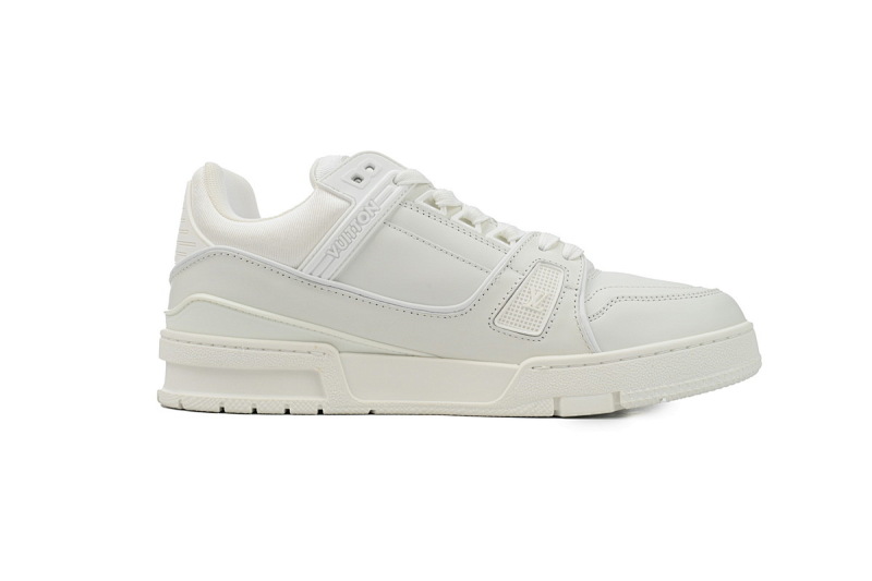【EA0ET】全皮白面 LV板鞋 Louis Vuitton Trainer 牛皮简约百搭 时尚板鞋