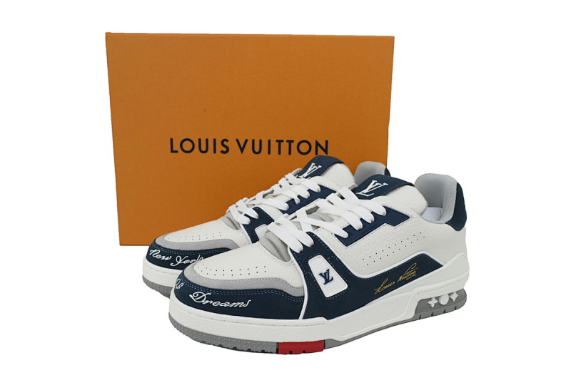 【EA0ET】54纽约限定 LV板鞋 Louis Vuitton Trainer 经典签名印花 时尚板鞋